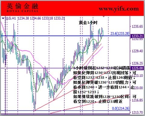 英伦金融-黄金1小时图